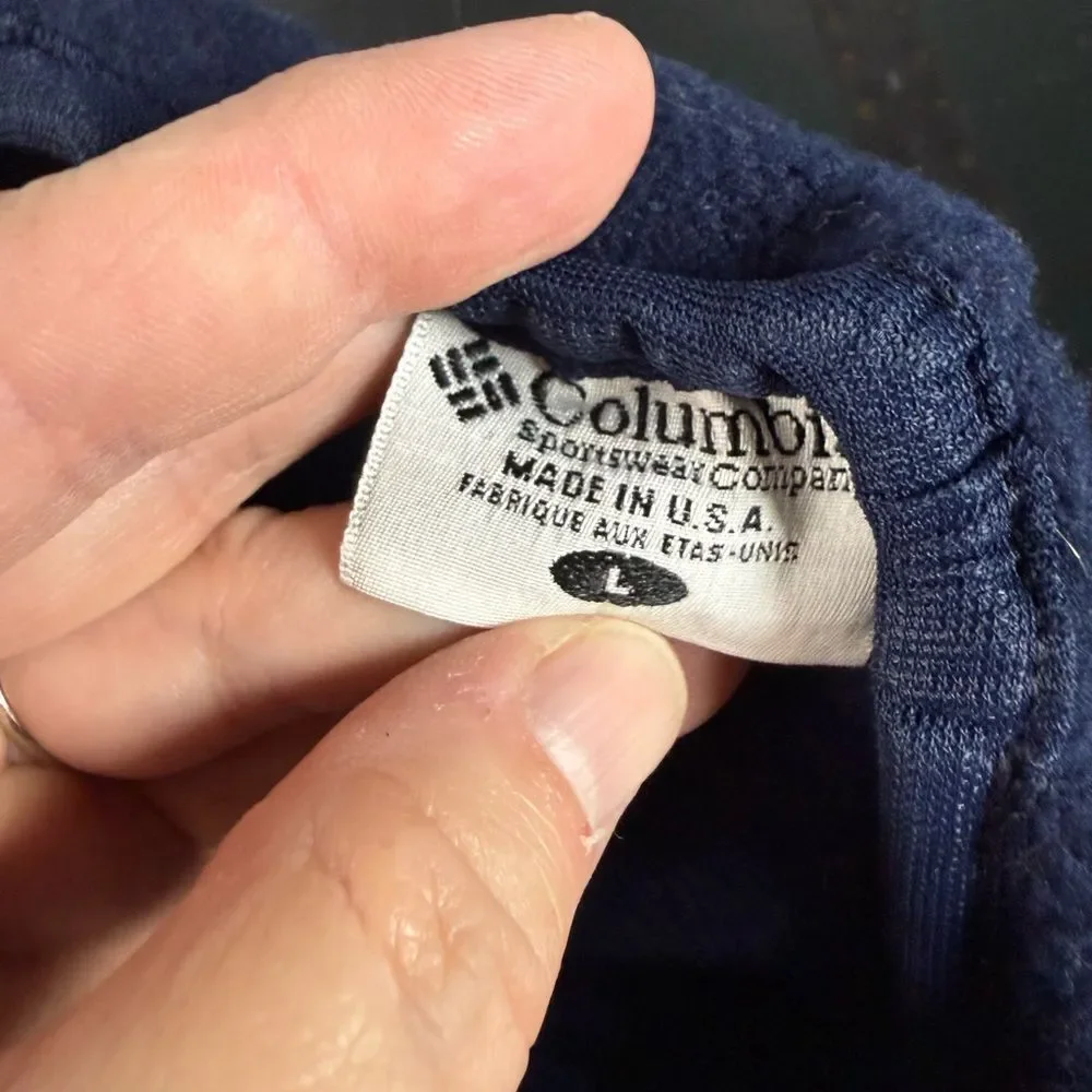 Columbia 2 In One Sports Trapper Hat Blue Shell Sherpa Lined Ear Flaps L Youth